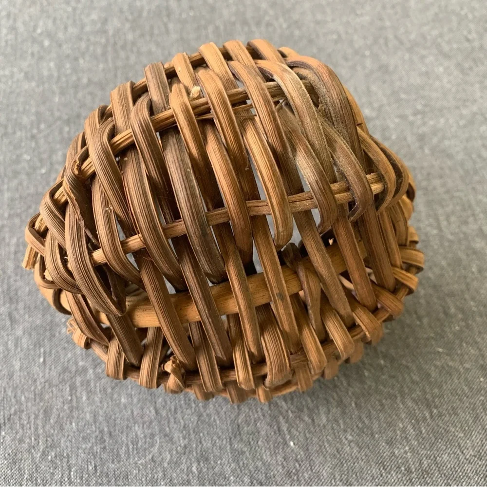 Splint Oak Basket Antique Primitive Fruit Gathering Farmhouse Farm Split